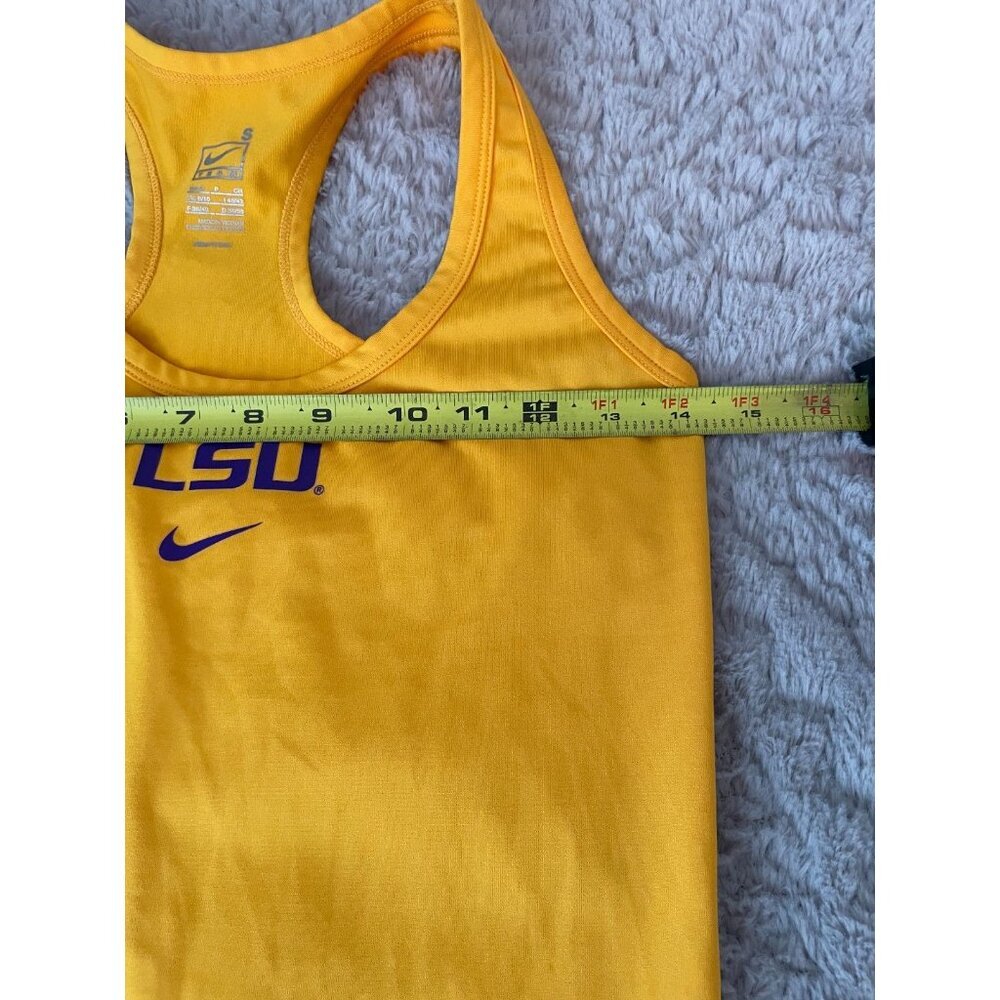 Nike LSU Tigers Gold Dri-FIT Racerback Tank Top Women’s Small - Picture 6 of 8